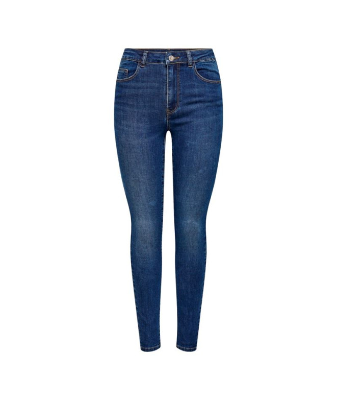 Pantalón Only ana Mid Skinny Dark Medium Blue...