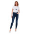 Pantalón Only ana Mid Skinny Dark Medium Blue Denim Mujer