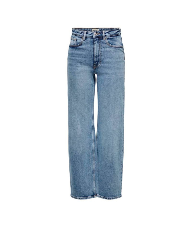 Pantalón Only juicy Wide Leg Rea365 Medium Blue...