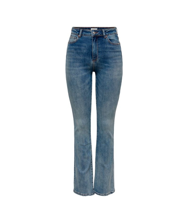 Pantalón Only mila Flared Bj139 Medium Blue...