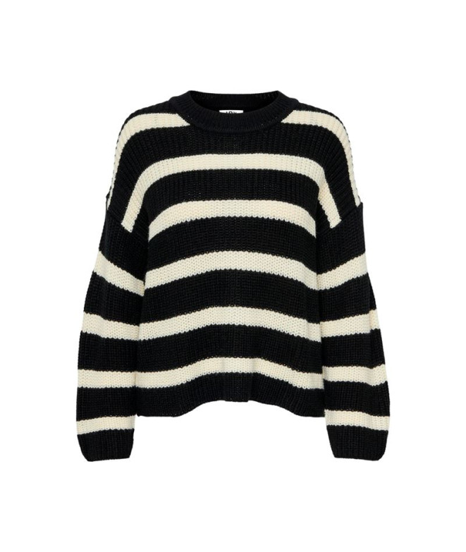 Sudadera Only Jdyjusty tripe Black Mujer