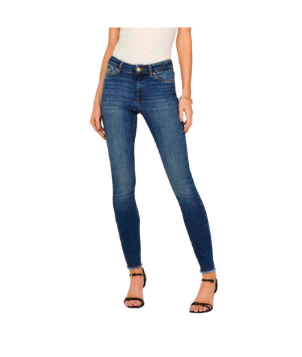 Pantalón Only blush MidAnk Rea194 Medium Blue Denim Mujer