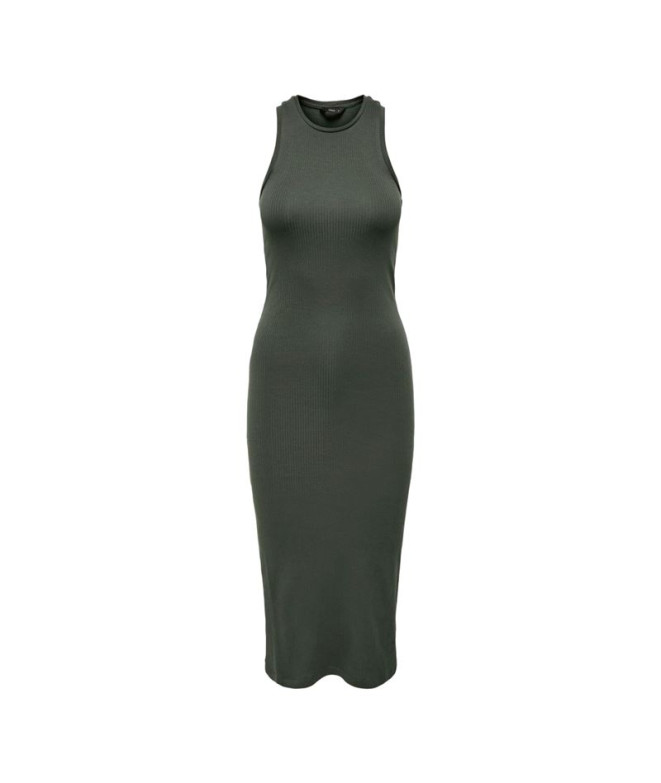 Vestido Only Onlbelfast S/L Midi Dress Jrs Noos...