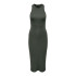 Vestido Only Onlbelfast S/L Midi Dress Jrs Noos Beluga