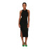 Vestido Only Onlbelfast S/L Midi Dress Jrs Noos Black