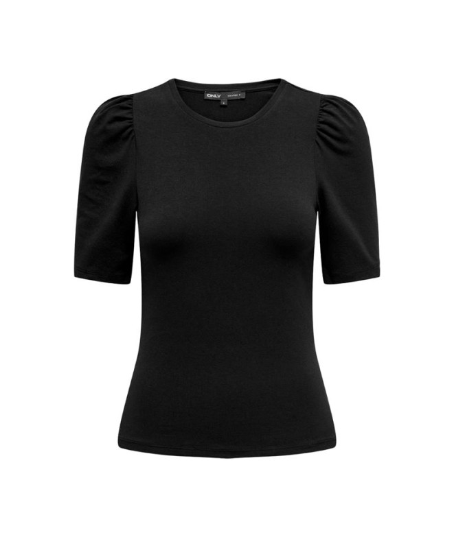 Camiseta Only Onllive Love 2/4 Puff Black Mujer