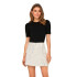 Camiseta Only Onllive Love 2/4 Puff Black Mujer