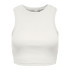 Camiseta Only Onlvilma Cropped Cloud Dancer Mujer
