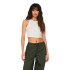 Camiseta Only Onlvilma Cropped Cloud Dancer Mujer