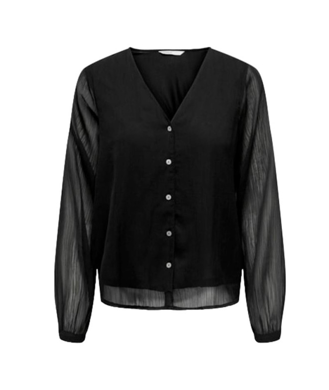 Camiseta Only luna V- Ptm Black Mujer