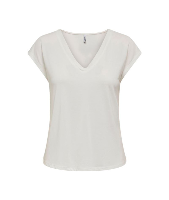 Camiseta Only Onlfree Life Mod.V-Neck Cloud...
