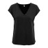 Camiseta Only Onlfree Life Mod.V-Neck Black Mujer