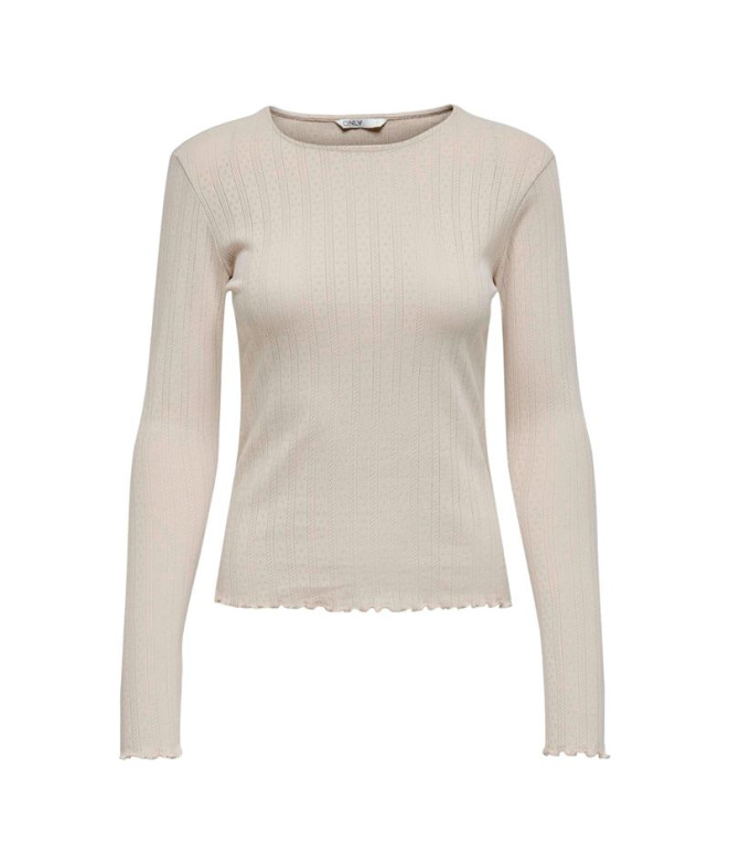 Camiseta Only carlotta Pumice Stone Mujer