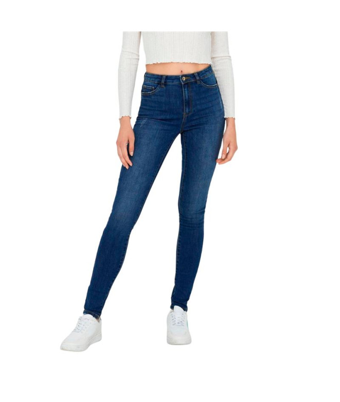 Pantalón Only Onlrose Skinny Gua192 Medium Blue...