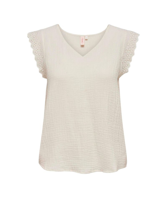 Camiseta Only Onlthyra Sl Mix Oxford Tan Mujer