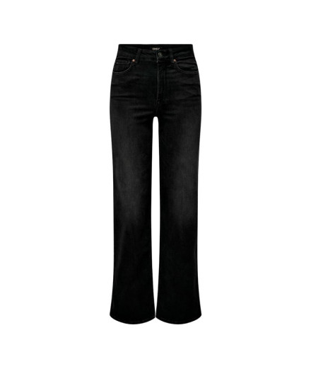 Pantalón Only Onlmadison Blush Wide Cro099 Washed Black...