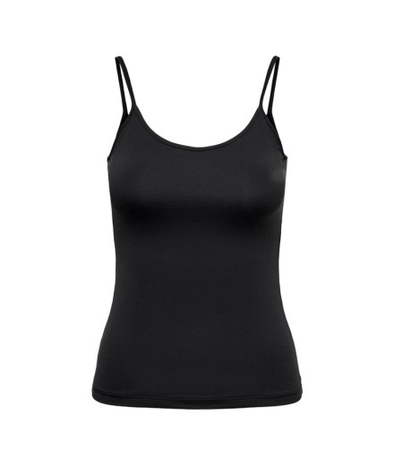 Camiseta Only ea S/L New Singlet Black Mujer