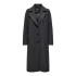 Chaqueta Only emma Life Reg. Long Coat Dark Grey Melange Mujer