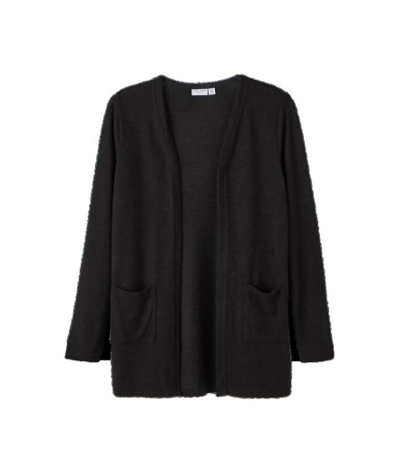 Chaqueta Name it fvictiKnit Card L Black Mujer