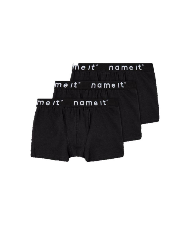 Calzoncillos Name it mboxer 3P Black Infantil