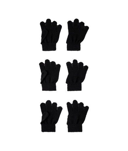 Guantes Name it nmagic Gloves 3P Black Unisex
