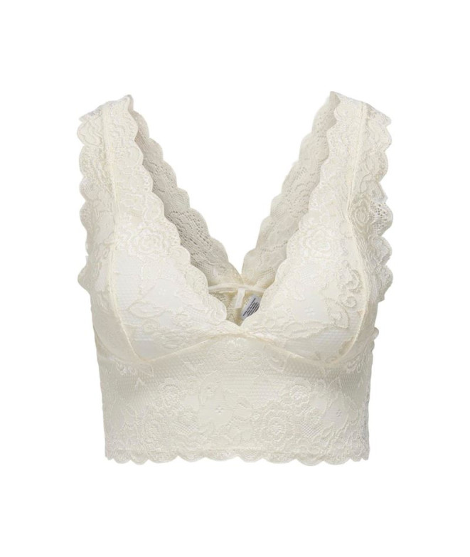 Sujetador Only Onlchloe Lace Cloud Dancer Mujer