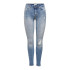 Vaqueros Only Royal Highblush Ankle Jeans Skninny Fit Light Blue Denim Mujer