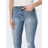 Vaqueros Only Royal Highblush Ankle Jeans Skninny Fit Light Blue Denim Mujer