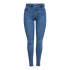 Vaqueros Only power Mid Push Up Jeans Skinny Fit Light Blue Denim Mujer