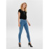 Vaqueros Only power Mid Push Up Jeans Skinny Fit Light Blue Denim Mujer
