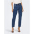 Vaqueros Only emily HW Jeans Straight Dark Blue Denim Mujer