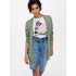 Sudadera Only Onllesly Open Cardigan Basil Mujer