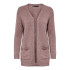 Sudadera Only Onllesly Open Cardigan Rosa Brown Mujer