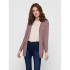 Sudadera Only Onllesly Open Cardigan Rosa Brown Mujer
