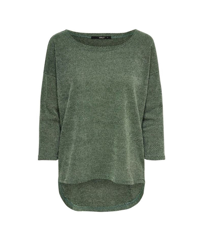 Camiseta Only Onlalba 3/4 Verde Bay Mujer