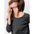 Camiseta Only alba 3/4 Dark Gris Mujer