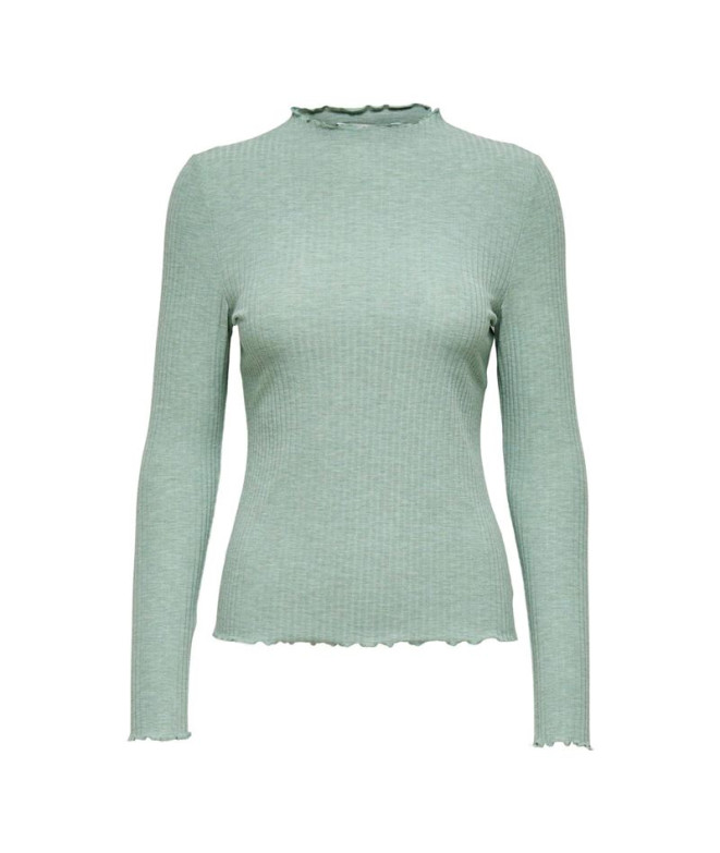 Camiseta Only emma High Chinois Verde Mujer