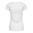 Camiseta Only live Love S/S O White Mujer