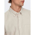 Camisa Only & Sons gudmund Slim 1-Pkt Solid Silver Lining Hombre