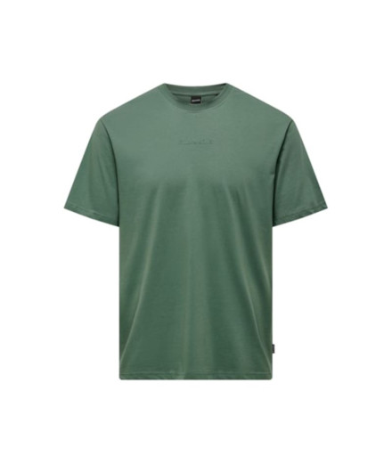 Camiseta Only & Sons levi Life Hombre Dark Forest