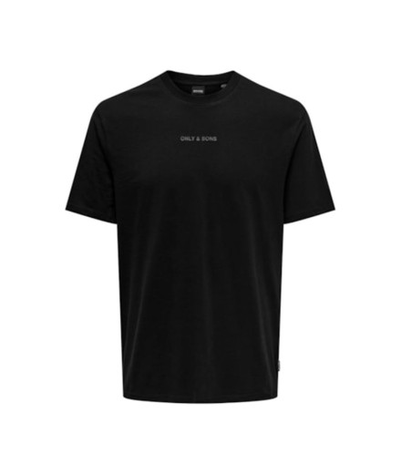 Camiseta Only & Sons levi Life Reg Text Black Hombre