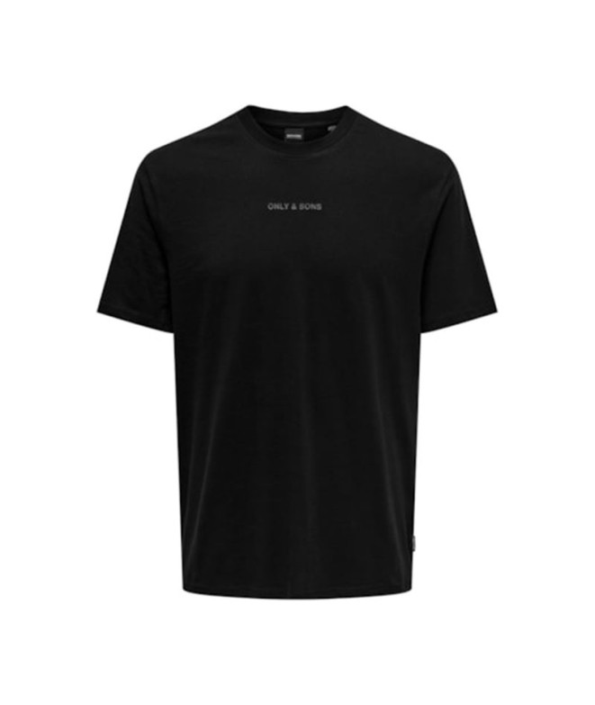 Camiseta Only & Sons levi Life Reg Text Black...