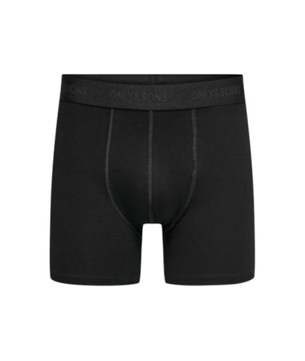 Calzoncillos Only & Sons fitz Solid Black 3Pack Black Hombre