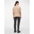 Camiseta Pieces ria Solid Silver Mink Mujer