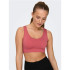 Sujetador deportivo Only daisy-2 Seam Mineral Red Mujer