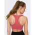 Sujetador deportivo Only daisy-2 Seam Mineral Red Mujer
