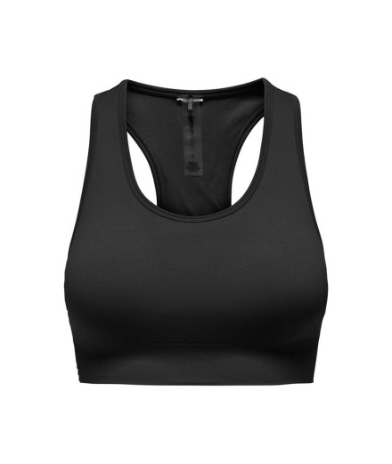 Sujetador deportivo Only Onpdaisy-2 Seam Black Mujer