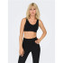 Sujetador deportivo Only Onpmira-2 Seam Black Mujer