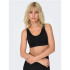 Sujetador deportivo Only Onpmira-2 Seam Black Mujer