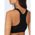 Sujetador deportivo Only Onpmartine-2 Seam Black Mujer